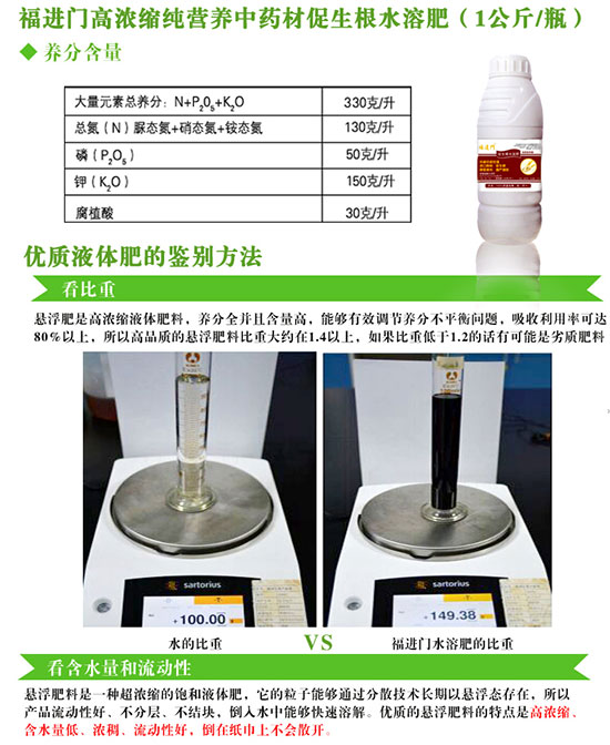 福進(jìn)門中藥材專用促生根水溶肥1