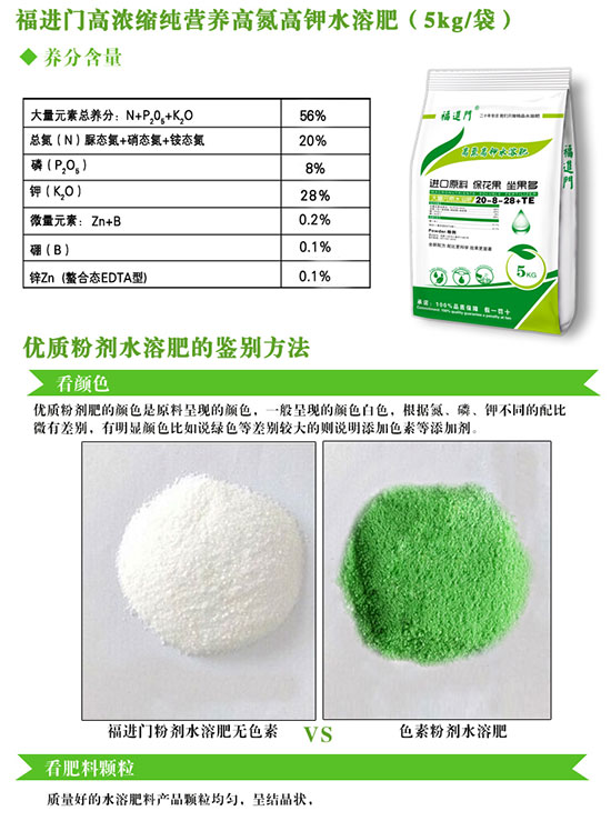 福進(jìn)門高氮高鉀型大量元素水溶肥1