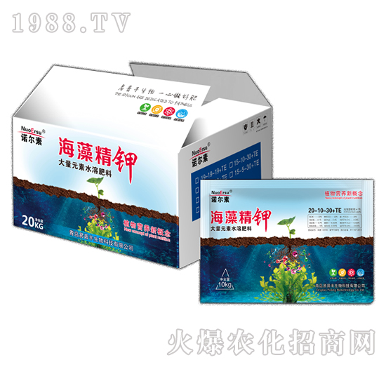 海藻精鉀大量元素水溶肥料20-10-30+TE-諾爾素-易普豐