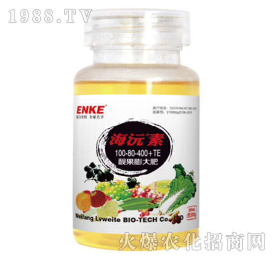 靚果膨大肥100-80-400+TE-刺客-綠威特