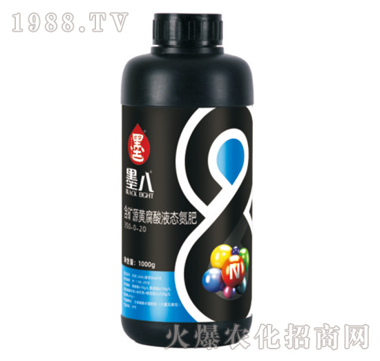 含礦源黃腐酸液態(tài)氮肥150-0-20-墨八（1000g）-民爾生物