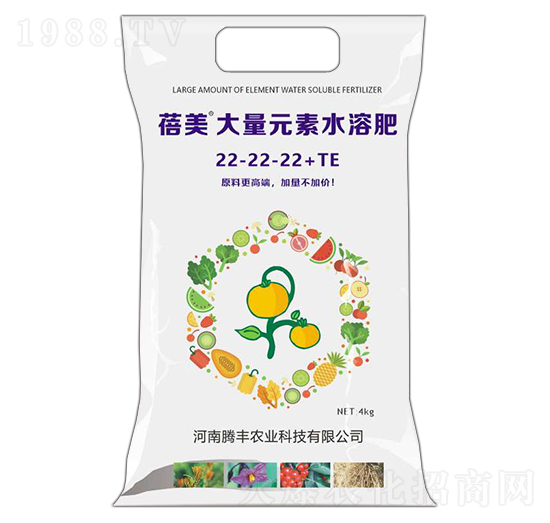 大量元素水溶肥料22-22-22+TE-蓓美