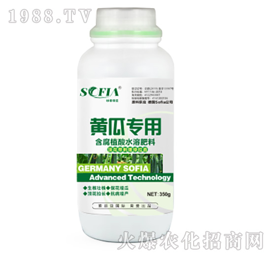 黃瓜專用含腐植酸水溶肥料-索菲亞