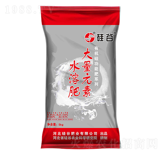 5kg大量元素水溶肥料22-14-14+TE-硅谷肥業(yè)