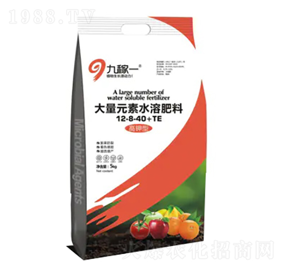 高鉀型大量元素水溶肥料12-8-40+TE-九稼一