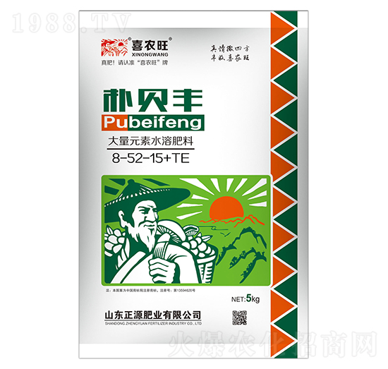 大量元素水溶肥料8-52-15+TE-喜農(nóng)旺-樸貝豐-正源肥業(yè)