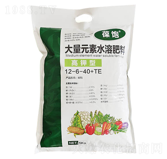 高鉀型大量元素水溶肥料12-6-40+TE-葆飽-田公子農(nóng)業(yè)