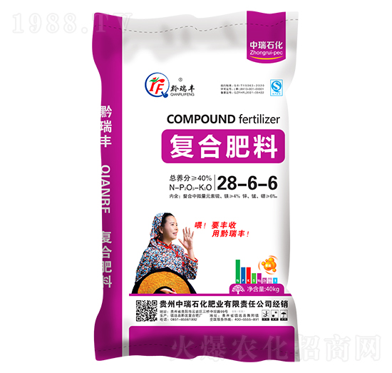 小麥油菜適用復合肥料28-6-6-中瑞石化