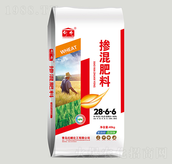 小麥專用摻混肥料28-6-6-紅磷化工