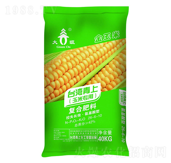 玉米專用復(fù)合肥料26-6-10-臺(tái)灣青上-青上化肥