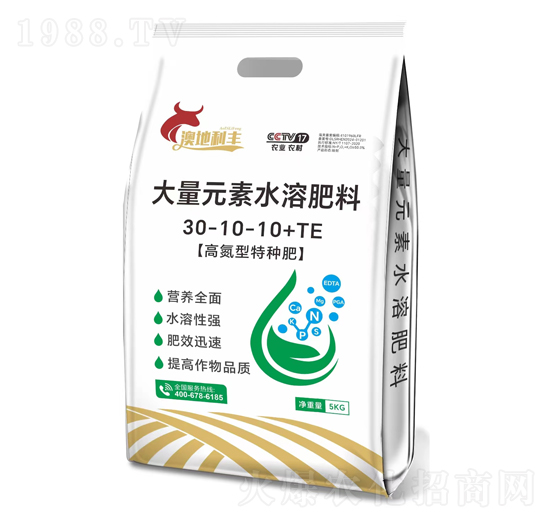 高氮型大量元素水溶肥料30-10-10+TE-澳地利豐-雨農(nóng)生物