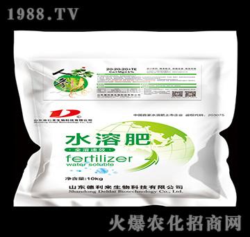 人參專用大量元素水溶肥料12-15-32+TE-德利來(lái)