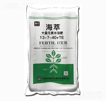 大量元素水溶肥料13-7-40+TE-海萃-潤章海洋