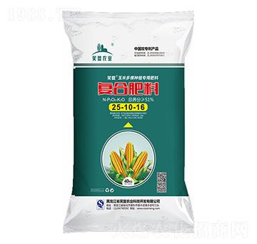 玉米多顆種植專用復(fù)合肥25-10-16-笑盟