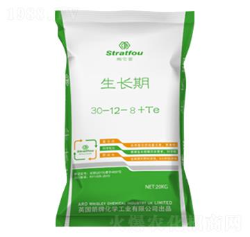 生長期專用大量元素水溶肥料肥30-12-8+TE-佳世達肥業(yè)