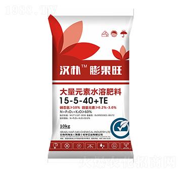 膨果旺大量元素水溶肥料15-5-40-TE-漢樸