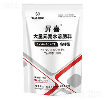 昇喜高鉀型大量元素水溶肥12-6-40+TE-智通聞達(dá)