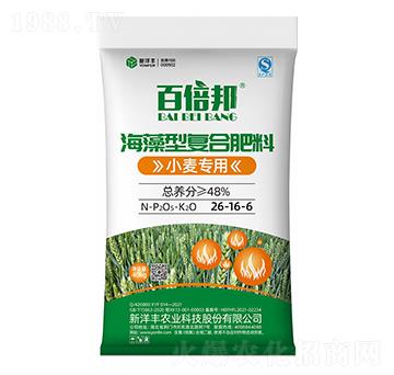 48%小麥專用海藻型復(fù)合肥料26-16-6-百倍邦-新洋豐肥業(yè)